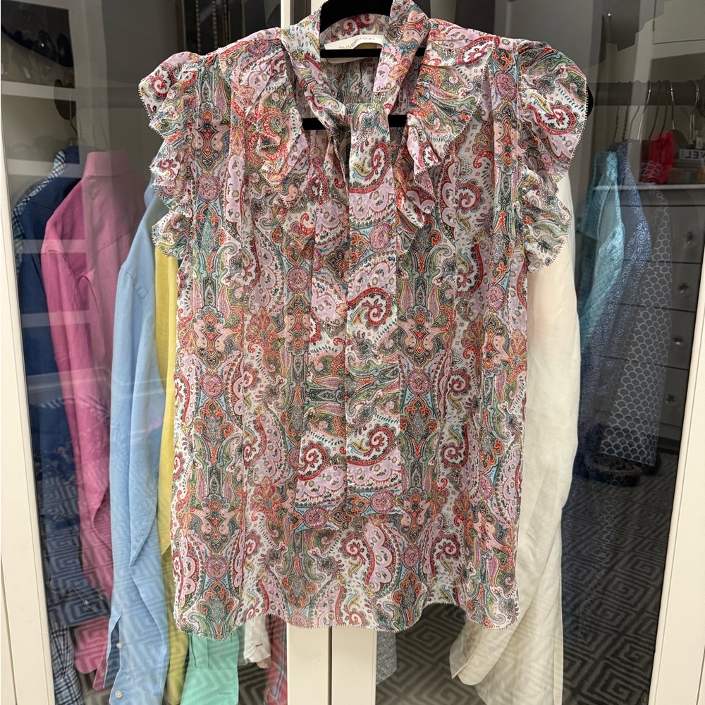 Zimmermann Multicolor Paisley Blouse